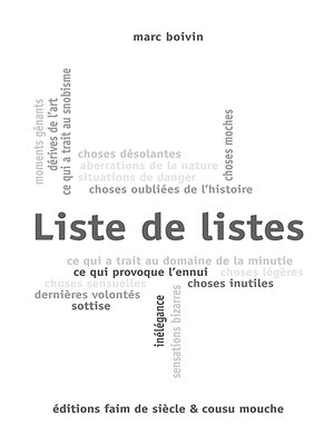 cover image of Liste de listes